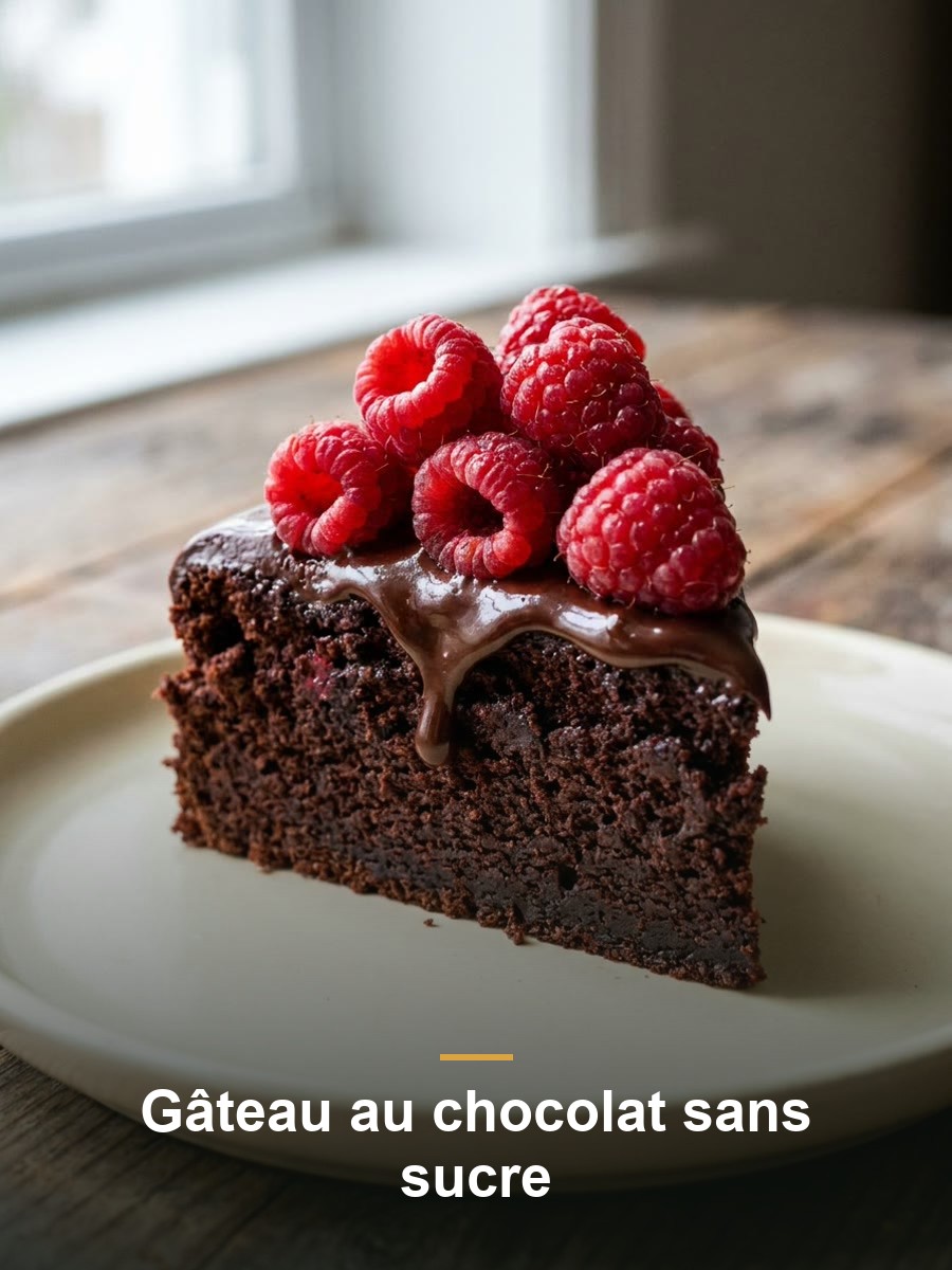 Gâteau au chocolat sans sucre