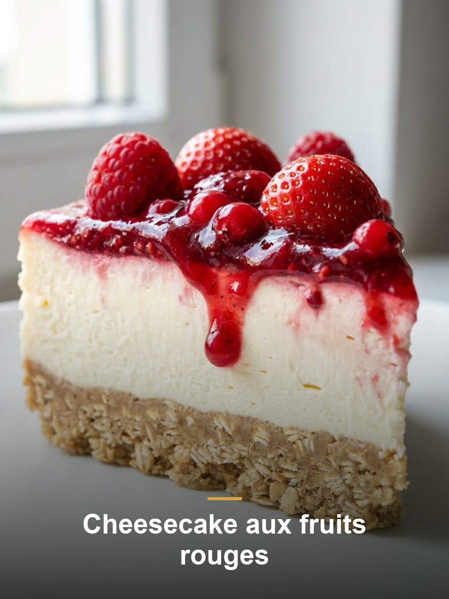 Cheesecake aux fruits rouges